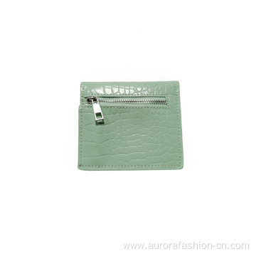 Small Light Green Female Wallet